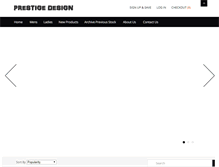 Tablet Screenshot of prestigedesign.co.uk